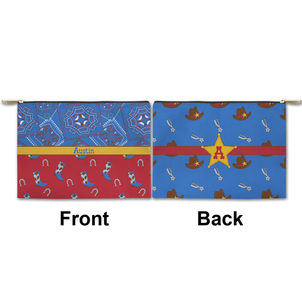 Cowboy Small Zipper Pouch Approval (Front and Back)