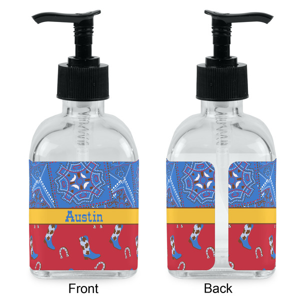 Cowboy Glass Soap/Lotion Dispenser - Approval