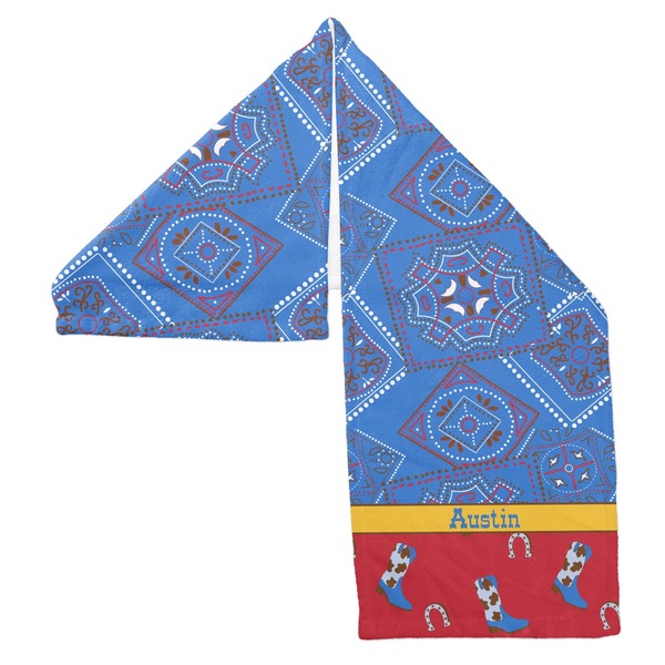 Cowboy Sports Towel Folded - Both Sides Showing