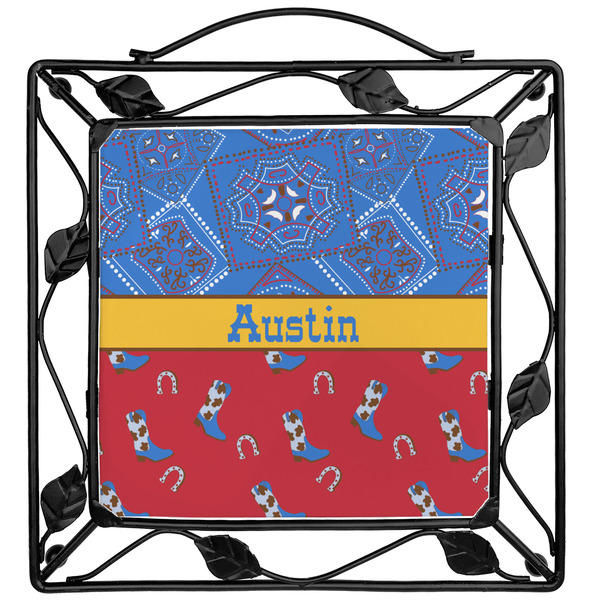 Custom Cowboy Square Trivet (Personalized)