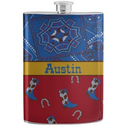 Cowboy Stainless Steel Flask (Personalized)