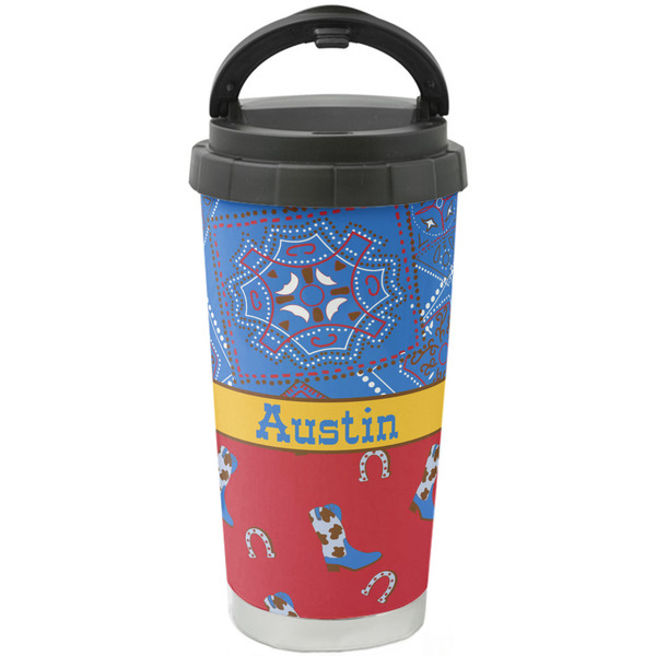 Custom Cowboy Stainless Steel Coffee Tumbler (Personalized)