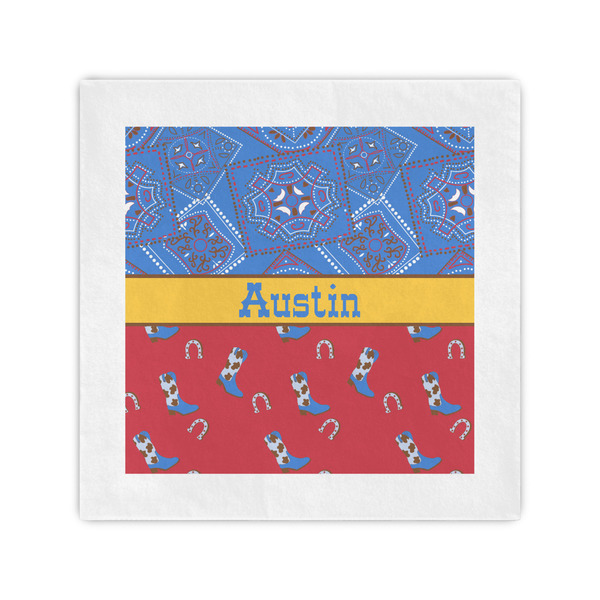 Custom Cowboy Standard Cocktail Napkins (Personalized)