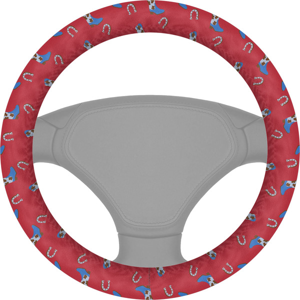 Custom Cowboy Steering Wheel Cover