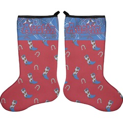 Cowboy Holiday Stocking - Double-Sided - Neoprene (Personalized)