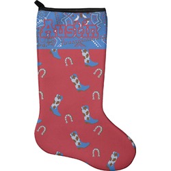 Cowboy Holiday Stocking - Single-Sided - Neoprene (Personalized)