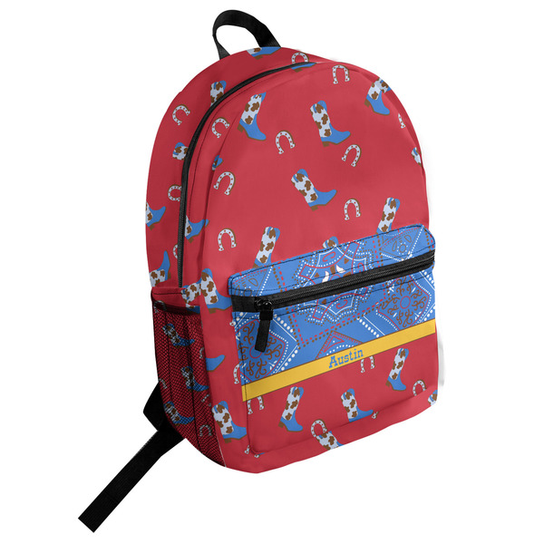 Custom Cowboy Student Backpack (Personalized)