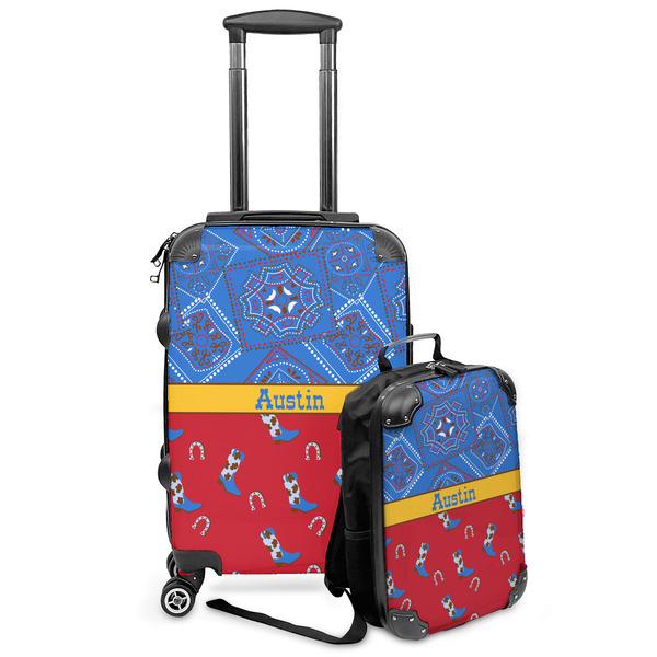 Custom Cowboy Kids 2-Piece Luggage Set - Suitcase & Backpack (Personalized)