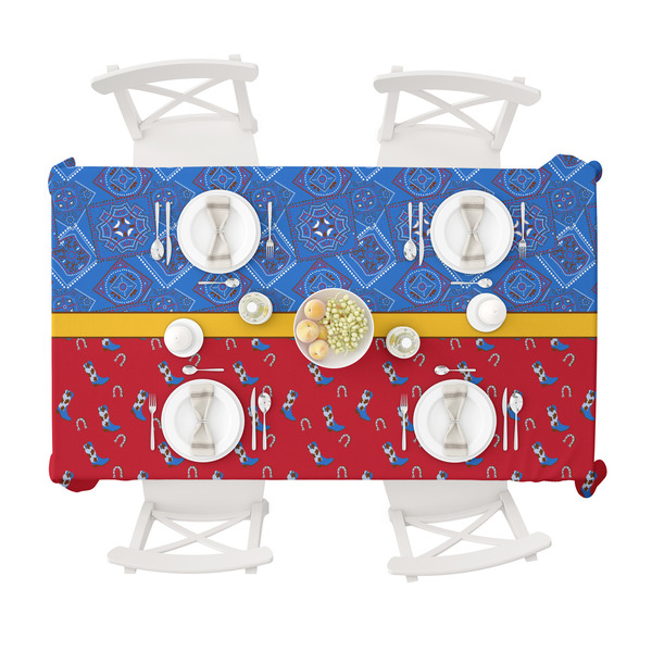 Cowboy Tablecloths (58"x102") - TOP VIEW
