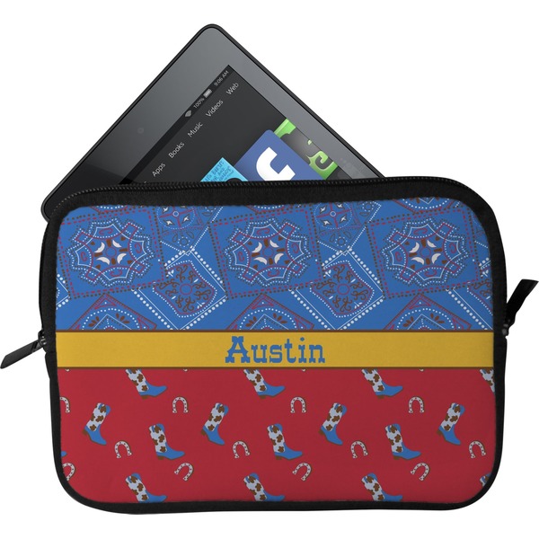 Custom Cowboy Tablet Case / Sleeve - Small (Personalized)