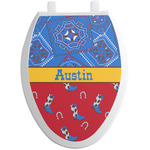 Cowboy Toilet Seat Decal - Elongated (Personalized)