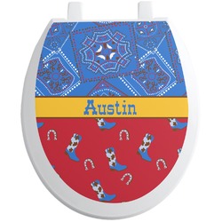 Cowboy Toilet Seat Decal (Personalized)