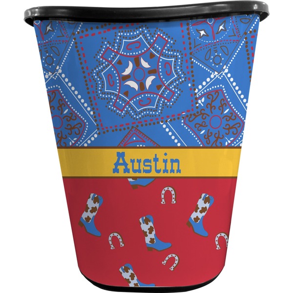 Cowboy Waste Basket (Black)