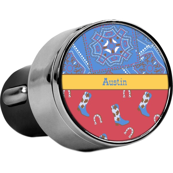 Custom Cowboy USB Car Charger (Personalized)