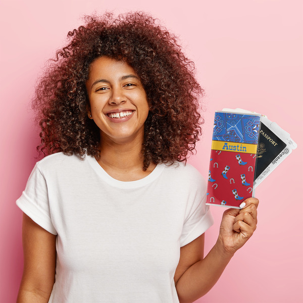 Cowboy Vinyl Document Holder - LIFESTYLE