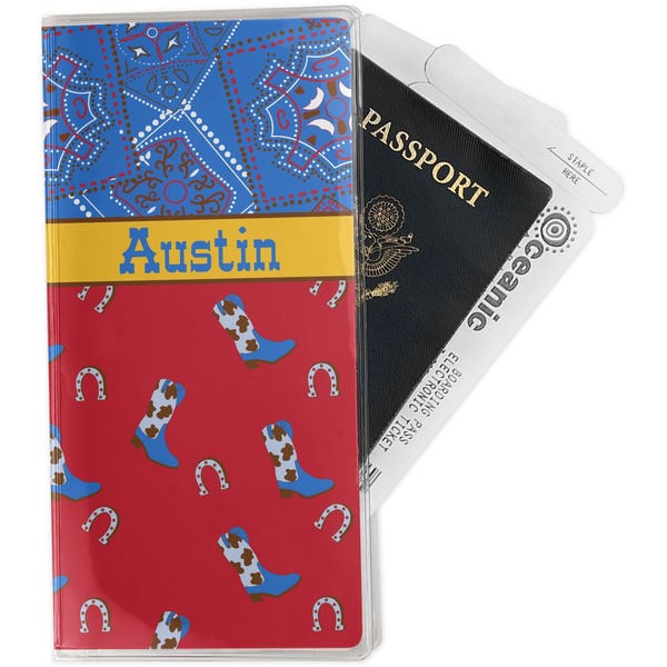 Custom Cowboy Travel Document Holder