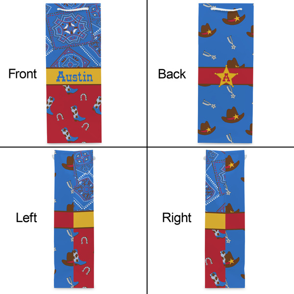 Cowboy Wine Gift Bag - Gloss - Approval