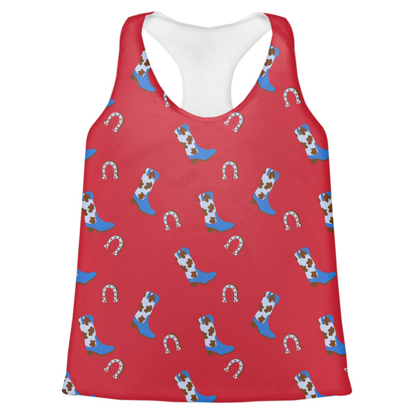 Custom Cowboy Womens Racerback Tank Top - X Large
