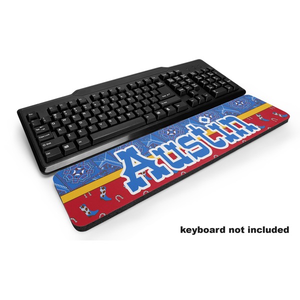 Custom Cowboy Keyboard Wrist Rest (Personalized)