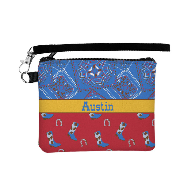 Custom Cowboy Wristlet ID Case w/ Name or Text
