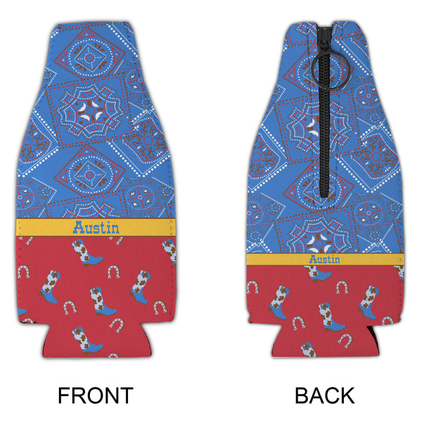 Cowboy Zipper Bottle Cooler - APPROVAL