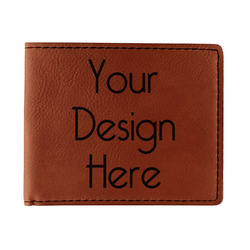 Leatherette Bifold Wallet - Single-Sided