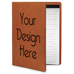 Leatherette Portfolio with Notepad - Small - Single-Sided