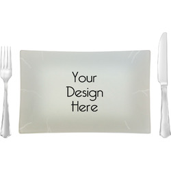 Rectangular Glass Lunch / Dinner Plate