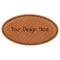 Leatherette Oval Name Badges with Magnet