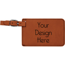 Lips n Hearts Leatherette Luggage Tag (Personalized)