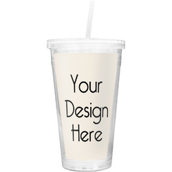 Double Wall Tumbler with Straw