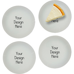 Glass Appetizer / Dessert Plates 8" - Set of 4