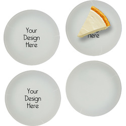 Glass Appetizer / Dessert Plates 8" - Set of 4
