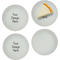 Glass Appetizer / Dessert Plates 8" - Set of 4