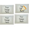 Glass Rectangular Appetizer / Dessert Plate - Set of 4