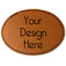 Faux Leather Iron On Patches - Oval
