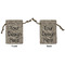 Burlap Gift Bags - Small - Double-Sided