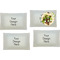 Glass Rectangular Lunch / Dinner Plates - Set of 4