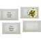 Glass Rectangular Lunch / Dinner Plates - Set of 4