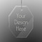 Engraved Glass Ornaments - Octagon