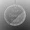 Engraved Glass Ornaments - Round