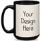 15 oz Coffee Mugs - Black