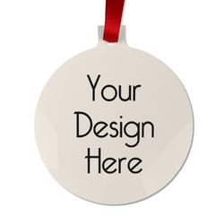 Metal Circle Ornament - Double-Sided