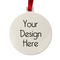 Metal Circle Ornaments - Double-Sided