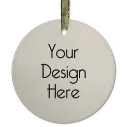 Flat Glass Ornament - Round