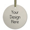 Flat Glass Ornaments - Round