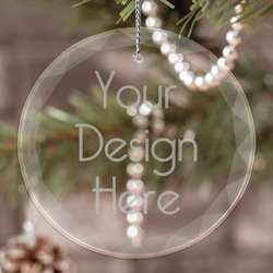 Engraved Glass Ornament