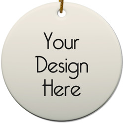Round Ceramic Ornament