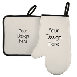 Left Oven Mitt & Pot Holder Set