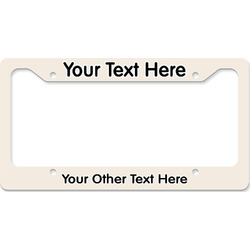 License Plate Frame - Style B